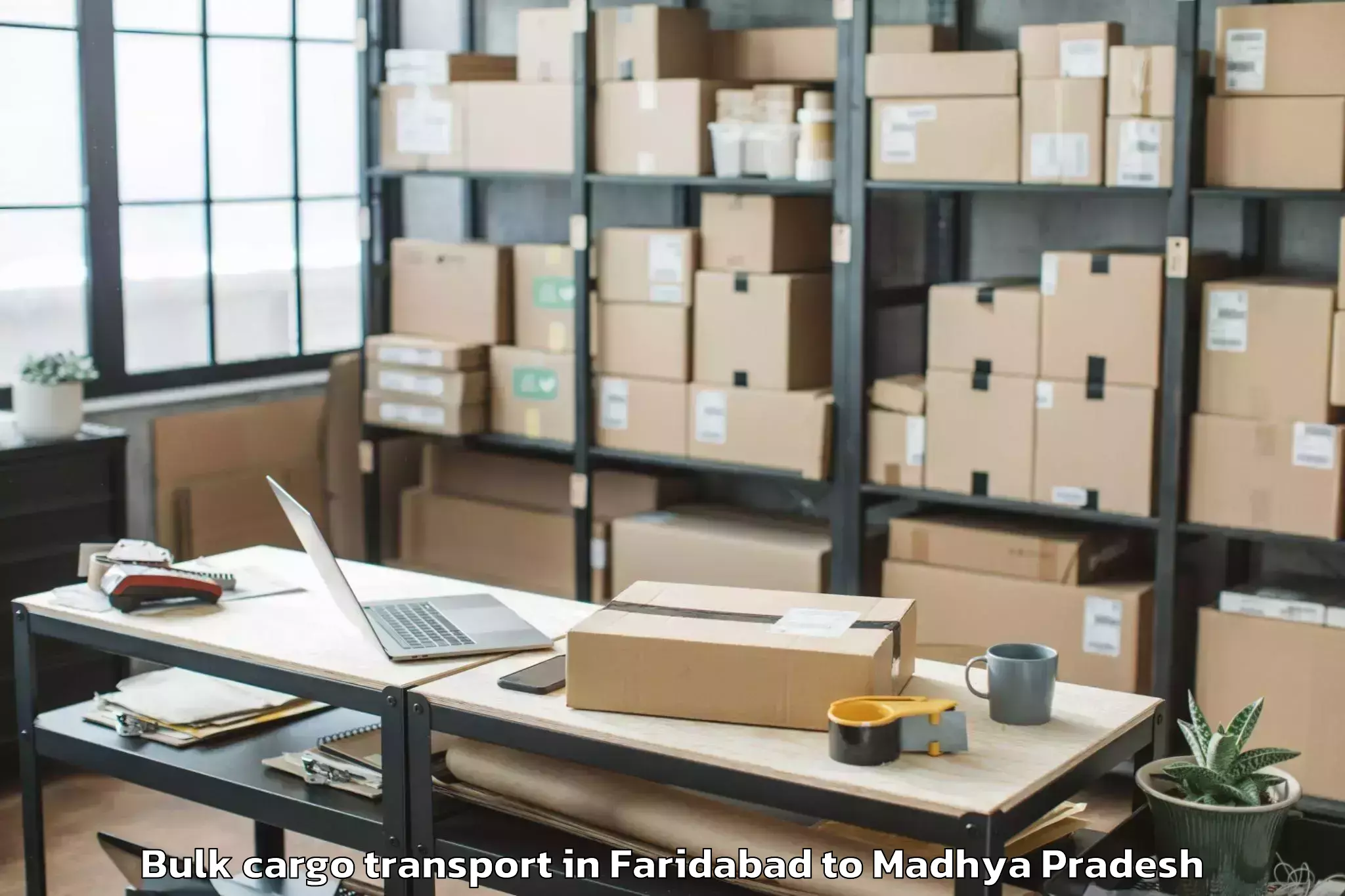 Trusted Faridabad to Db City Mall Bhopal Bulk Cargo Transport